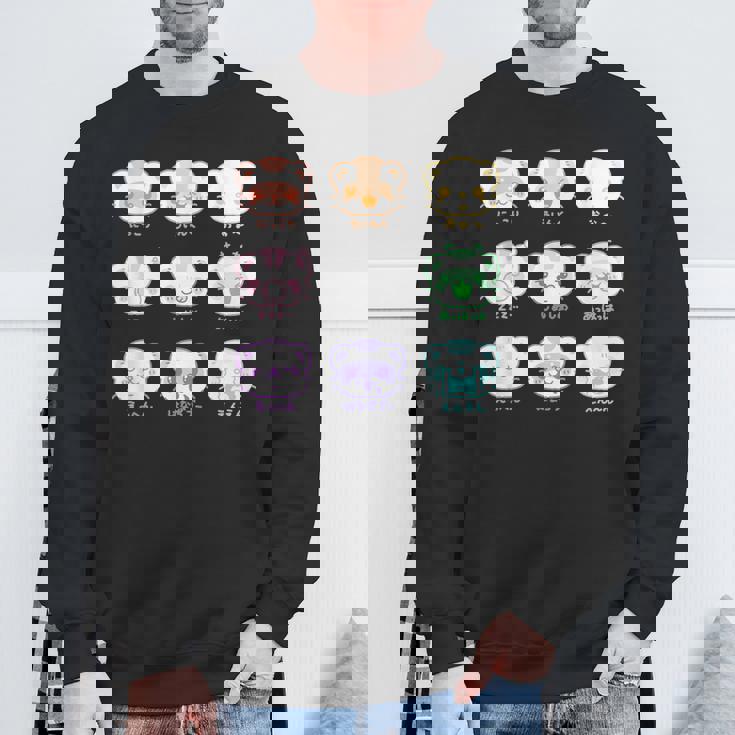 ふわふわふぇれっと フェレット Ferret イタチ Kawaii Cute Japanese スウェットシャツ 高齢者への贈り物