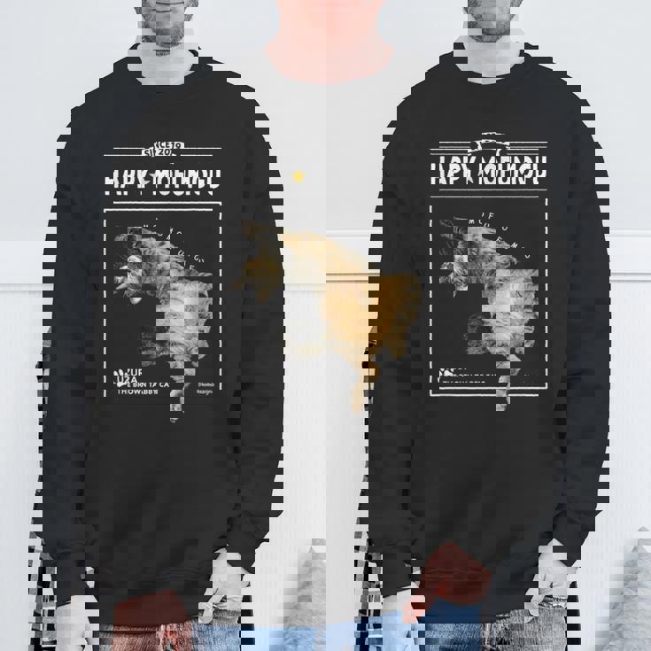 へそてんねこ、うずら 猫 へそ天 鶉 Cat スウェットシャツ 高齢者への贈り物