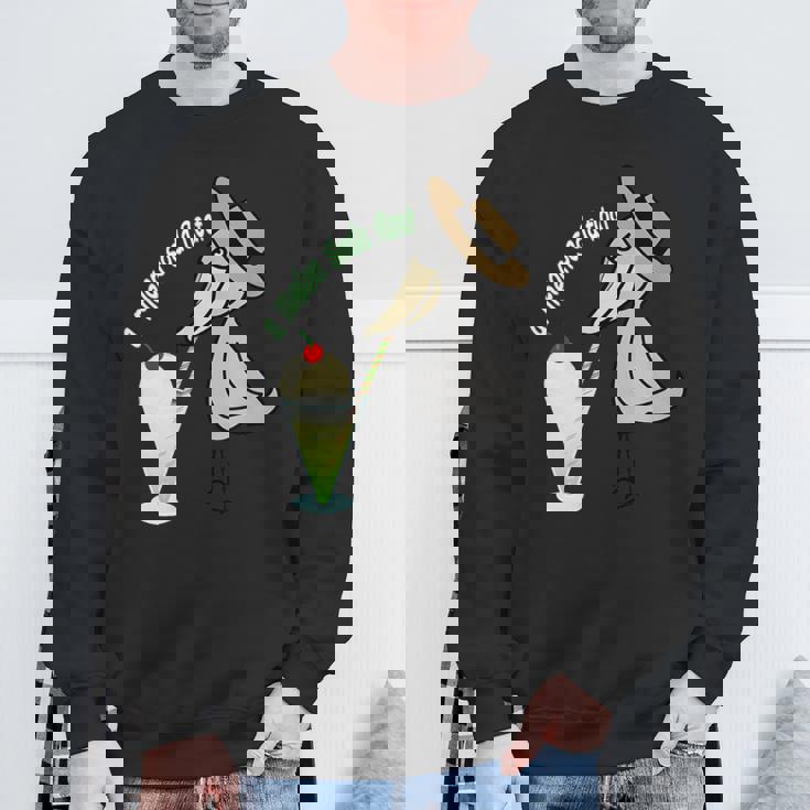 みんな大好きハシビロコウ 動かない鳥 はしび郎クラブ メロンソーダ おもしろ 鳥 Zoo オリジナルデザイン スウェットシャツ 高齢者への贈り物