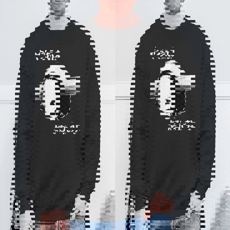 やる気はあるんすよ パンダ ジョーク かわいい 動物ギャグ好き おもしろ ネタ スウェットシャツ 高齢者への贈り物