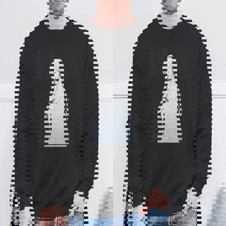 ゆきおんな アニメ キャラクター 日本語脚本背景 スウェットシャツ 高齢者への贈り物