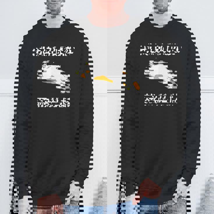 わたしはがんばらないおまえががんばれ ユニークなメッセージ 面白い おもしろ スウェットシャツ 高齢者への贈り物