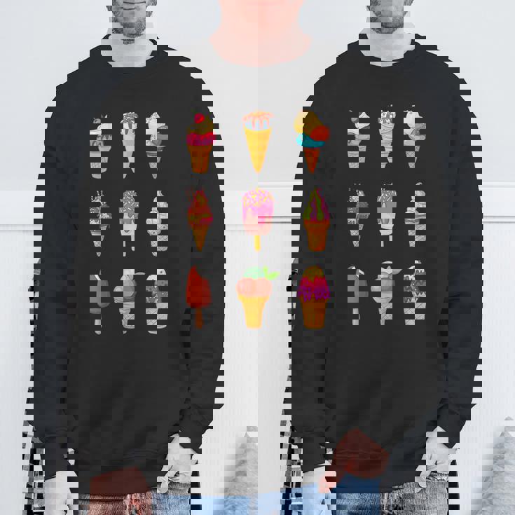 アイスクリーム アイスクリーム アイスクリーム販売ソフトアイスクリーム スウェットシャツ 高齢者への贈り物