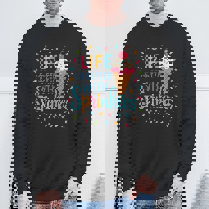 アイスクリーム好きのアイスクリームスクワッド おそろいの家族旅行 スウェットシャツ 高齢者への贈り物