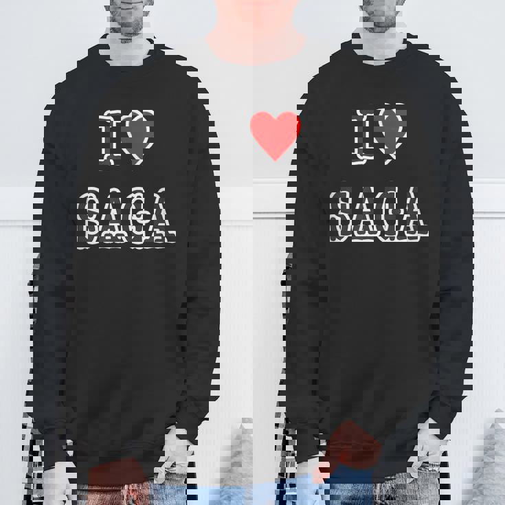 アイラブ・Saga 佐賀（I Love ハート）【47都道府県】ジモt ティ 地元 旅行 グッズ お土産 面白 スウェットシャツ 高齢者への贈り物