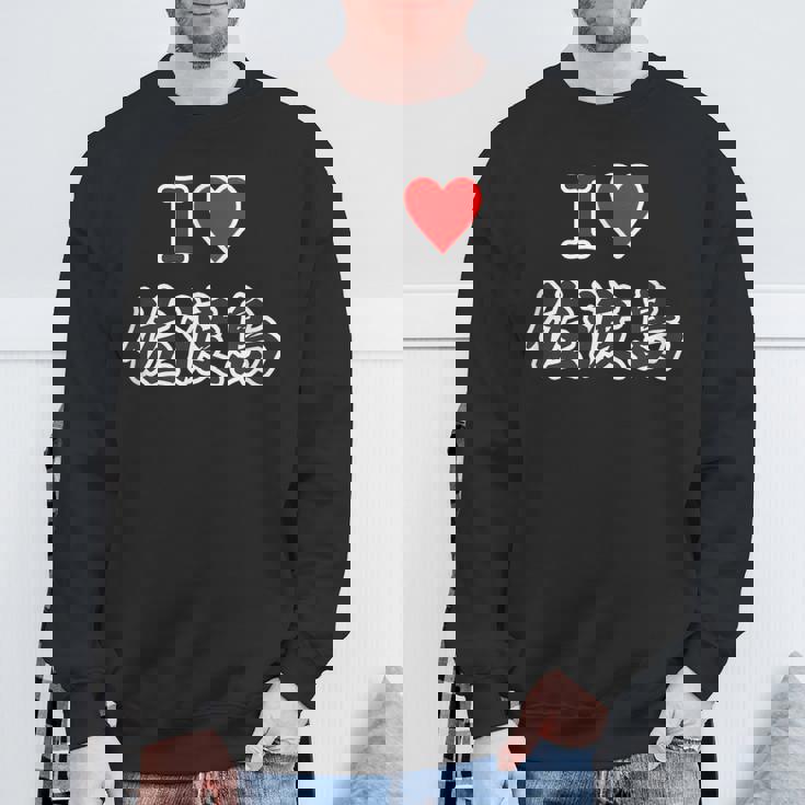 アイラブ・佐渡島（I Love ハート）【47都道府県・市区町村】佐渡ヶ島 ジモtティ 地元愛 お土産 グッズ面白 スウェットシャツ 高齢者への贈り物