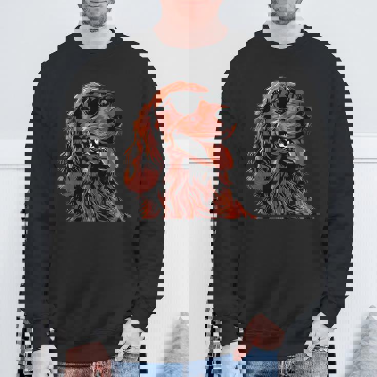 アイリッシュセッター犬種グラフィック。 スウェットシャツ 高齢者への贈り物