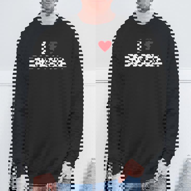 アイ・ハート・ボッチャ・プレイヤー-アイ・ラブ・ボッチャ スウェットシャツ 高齢者への贈り物