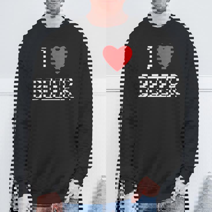 アイ・ラブ・ビール スウェットシャツ 高齢者への贈り物