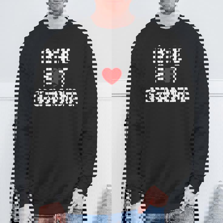 アイ・ラブ・ホット・グランマ-アイ・アム・ザ・ホット・グランマ スウェットシャツ 高齢者への贈り物