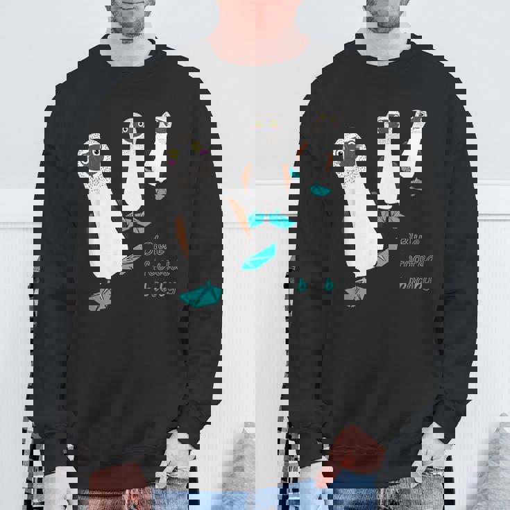 アオアシカツオドリ 鳥 スウェットシャツ 高齢者への贈り物