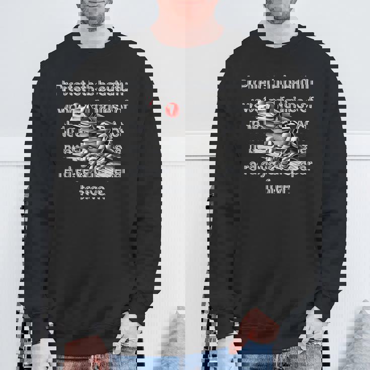 アカメアマガエルを守ろう 熱帯雨林保護デザイン スウェットシャツ 高齢者への贈り物