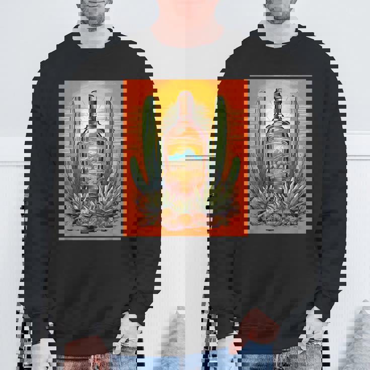 アガベ植物 テキーラボトル メキシカン メズカル アルコール ドリンク スウェットシャツ 高齢者への贈り物