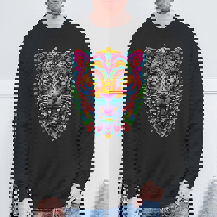 アステカ神 ジャガー ネイティブ メキシカン プライド ケツァルコアトル マヤ人 スウェットシャツ 高齢者への贈り物