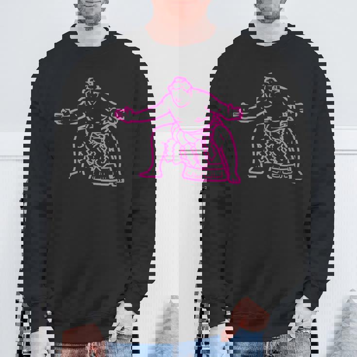 アスレチック相撲インスピレーションシルエット スウェットシャツ 高齢者への贈り物