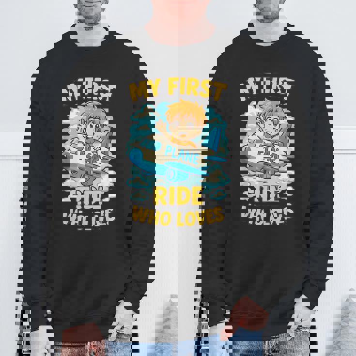 アニメ 飛行機 ライド ファーストクラスの乗客向け スウェットシャツ 高齢者への贈り物