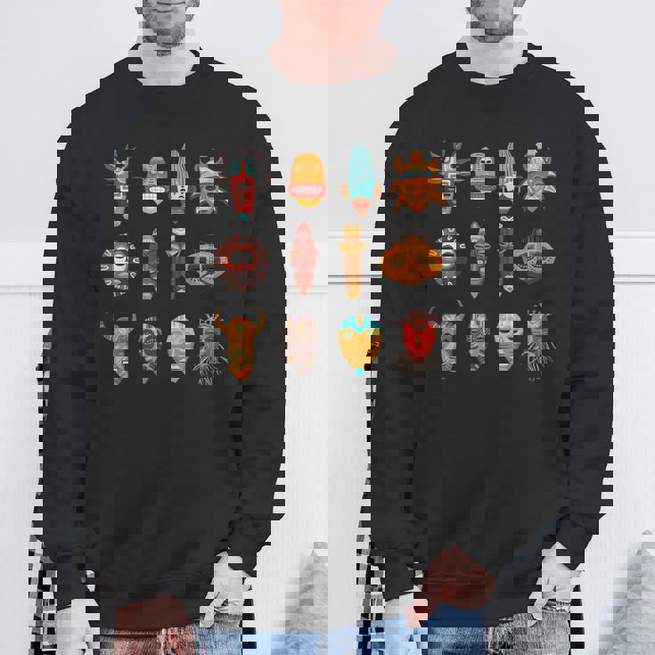 アフリカンマスクアート Blm スウェットシャツ 高齢者への贈り物