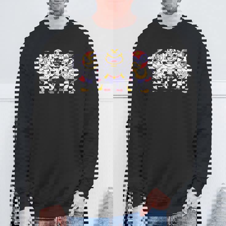 アマチュア・レスリング ルチャリブレ 面白いメキシコのプロレス スウェットシャツ 高齢者への贈り物