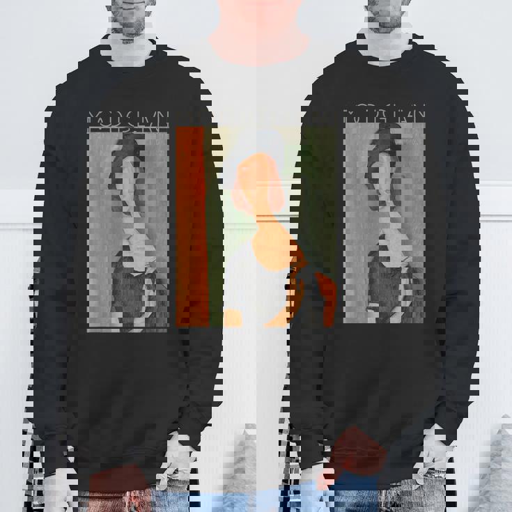 アメデオ・モディリアーニジャンヌ・エビュテルヌ芸術家の帽子で スウェットシャツ 高齢者への贈り物