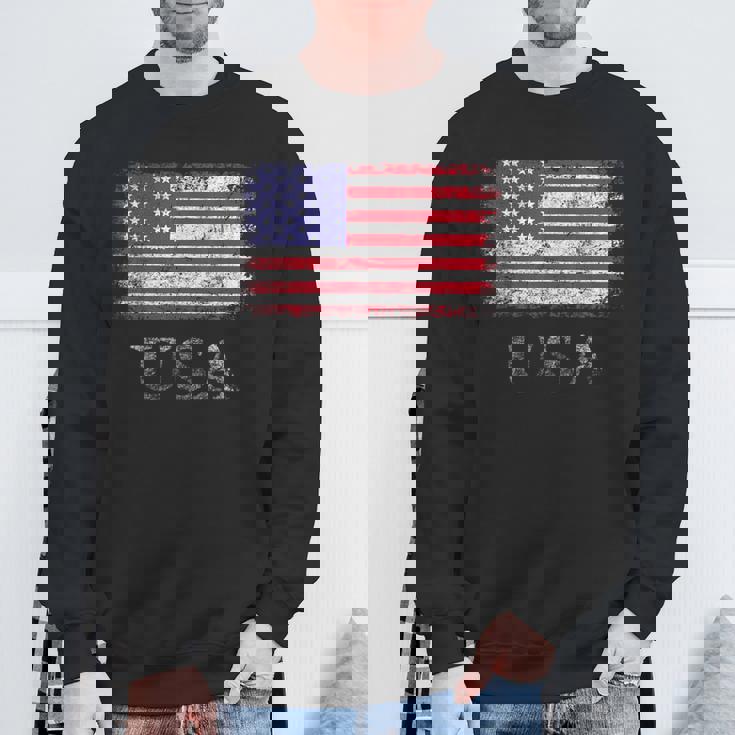 アメリカ国旗シャツ メンズ レディース キッズ 退役軍人の日 星条旗 スウェットシャツ 高齢者への贈り物