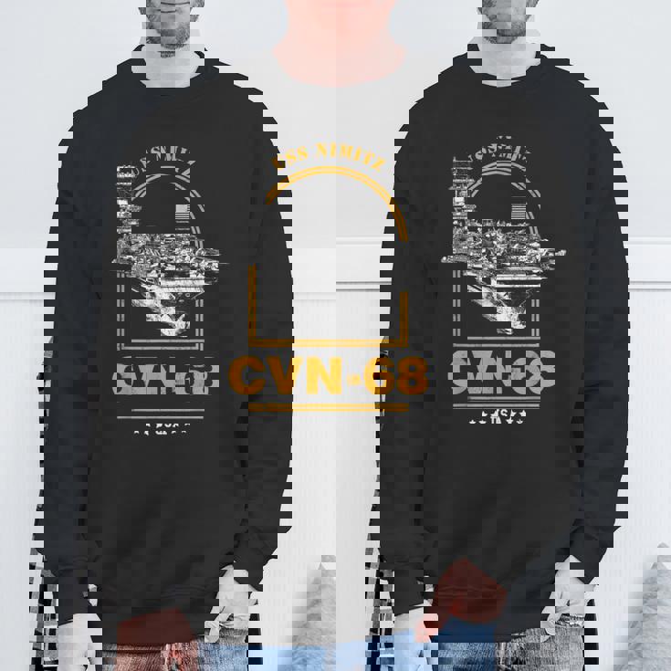 アメリカ海軍航空母艦 Cvn-68 ニミッツ Uss Nimitz スウェットシャツ 高齢者への贈り物