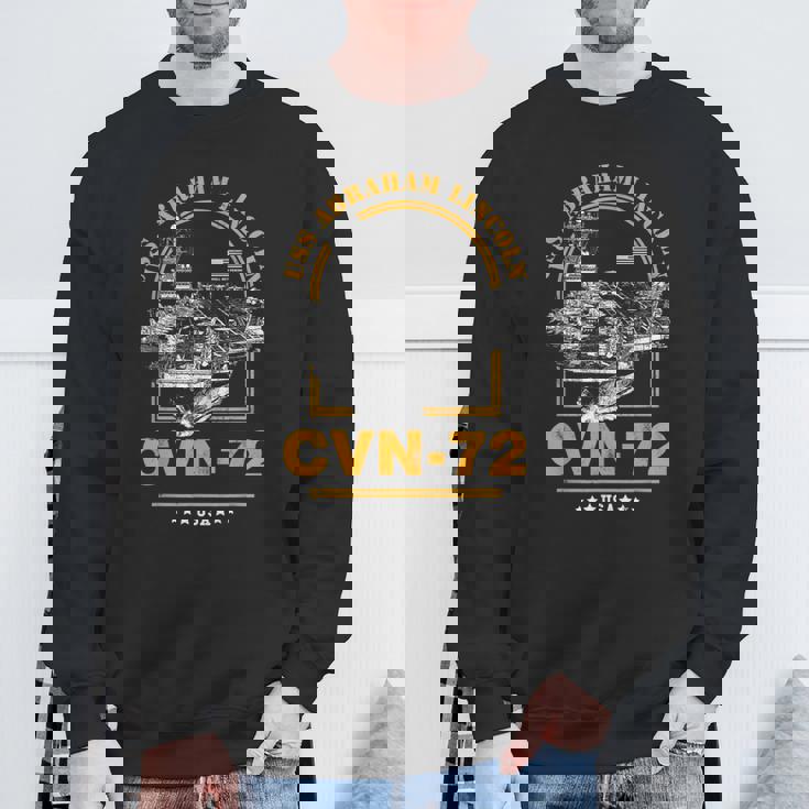 アメリカ海軍航空母艦 Cvn-72 エイブラハム・リンカーン Uss Abraham Lincoln スウェットシャツ 高齢者への贈り物