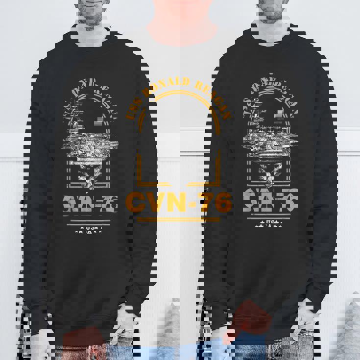 アメリカ海軍航空母艦 Cvn-76 ロナルド・レーガン Uss Ronald Reagan スウェットシャツ 高齢者への贈り物