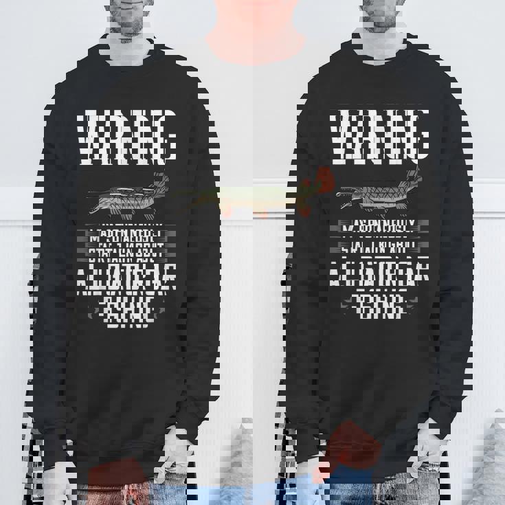 アリゲーターガーフィッシュギフト 釣り農場 スウェットシャツ 高齢者への贈り物