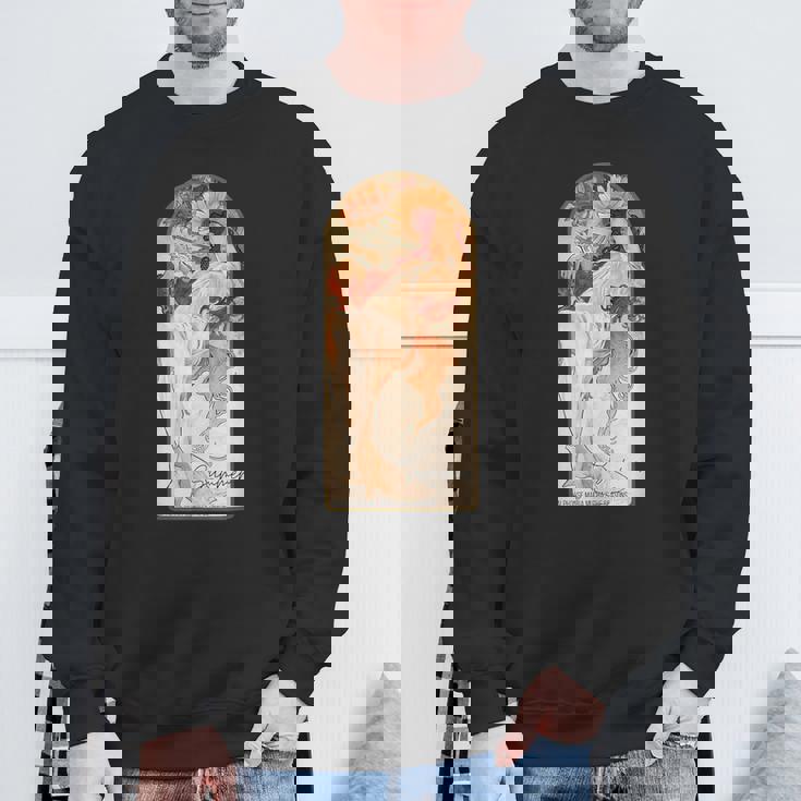 アルフォンス・マリア・ミュシャの季節 夏 スウェットシャツ 高齢者への贈り物