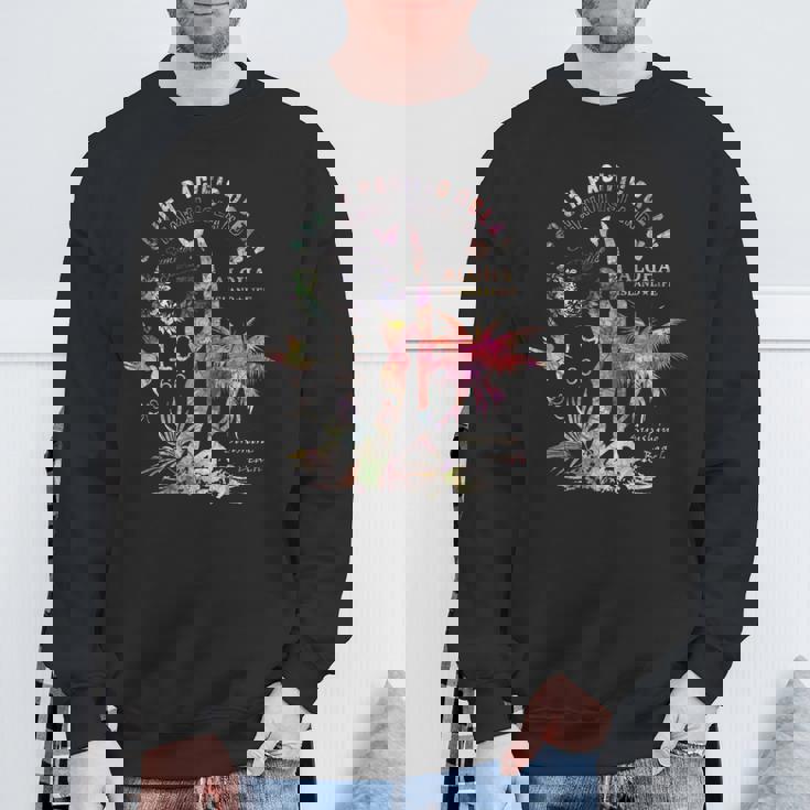 アロハ ハワイ サーファー ガール サマー サンビーチ スウェットシャツ 高齢者への贈り物