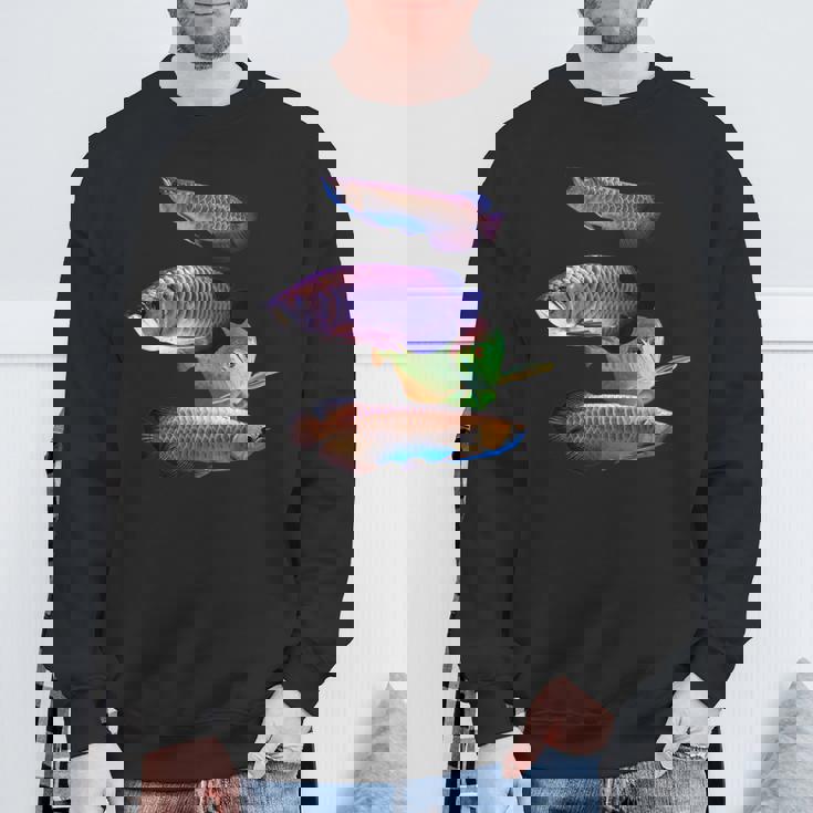 アロワナ 水槽 水槽 愛好家 大型 アロワナ デザイン スウェットシャツ 高齢者への贈り物