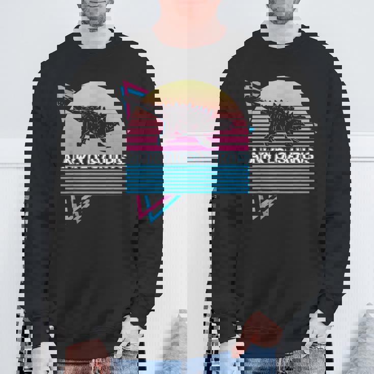 アンキロサウルス 恐竜 レトロ スウェットシャツ 高齢者への贈り物