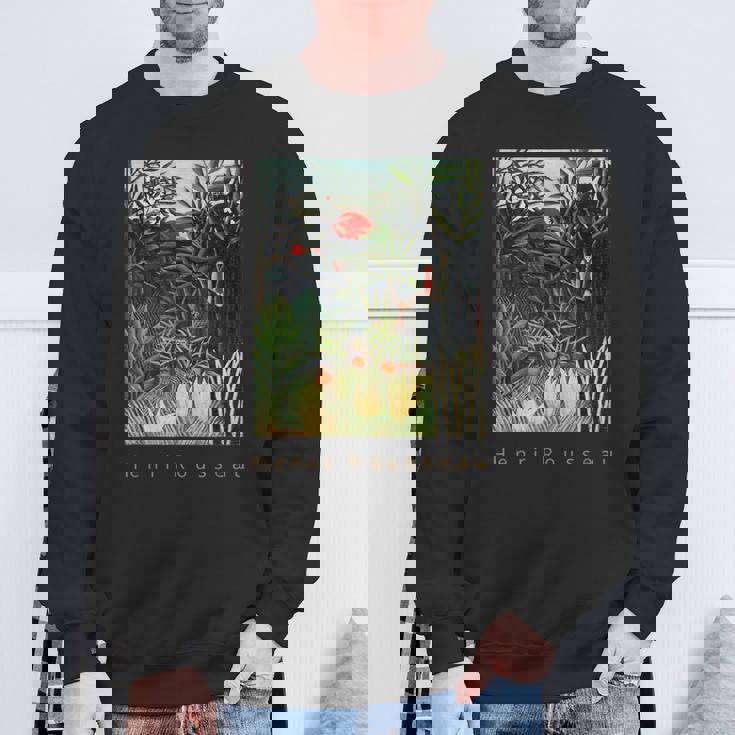 アンリ・ルソー 森の中の猿とオウム スウェットシャツ 高齢者への贈り物