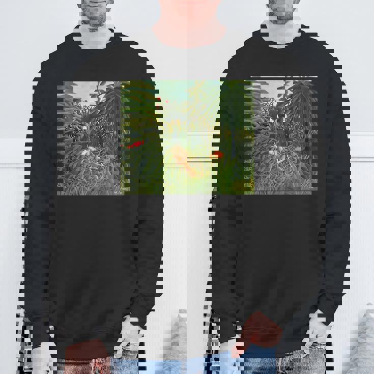 アンリ・ルソー作 ジャガー 馬を攻める1910 スウェットシャツ 高齢者への贈り物