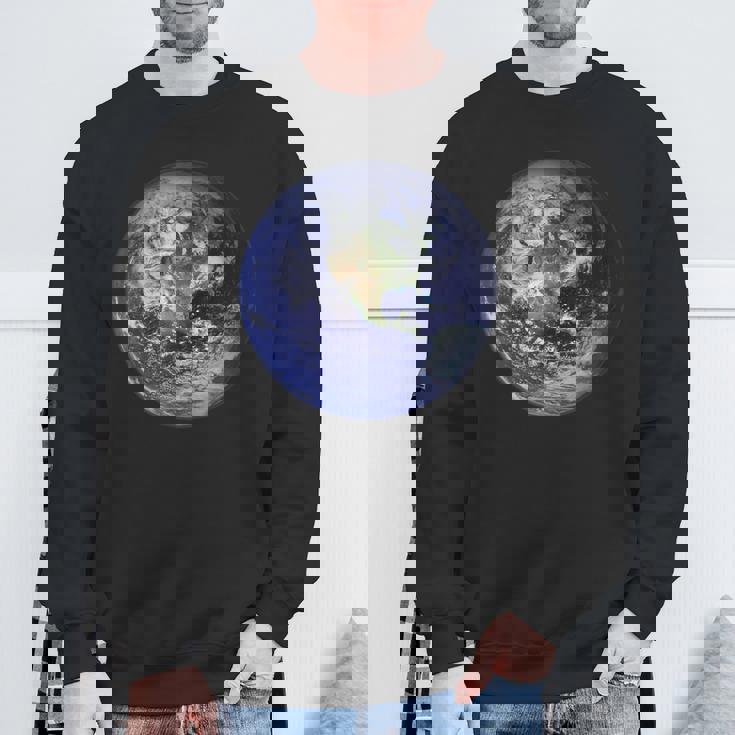 アースプラネット 地球 北米 平球 宇宙雲 スウェットシャツ 高齢者への贈り物