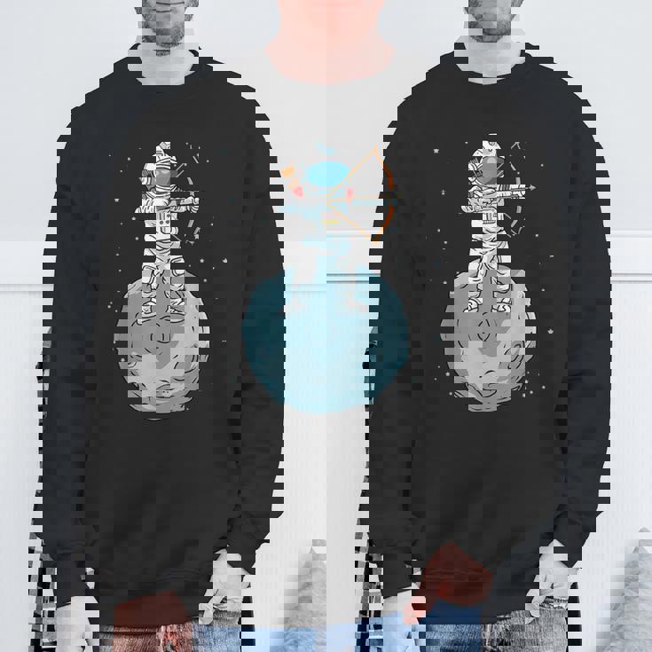 アーチェリーシャツキッズロングボウ宇宙飛行士ギフトキッズボウアーチェリー スウェットシャツ 高齢者への贈り物