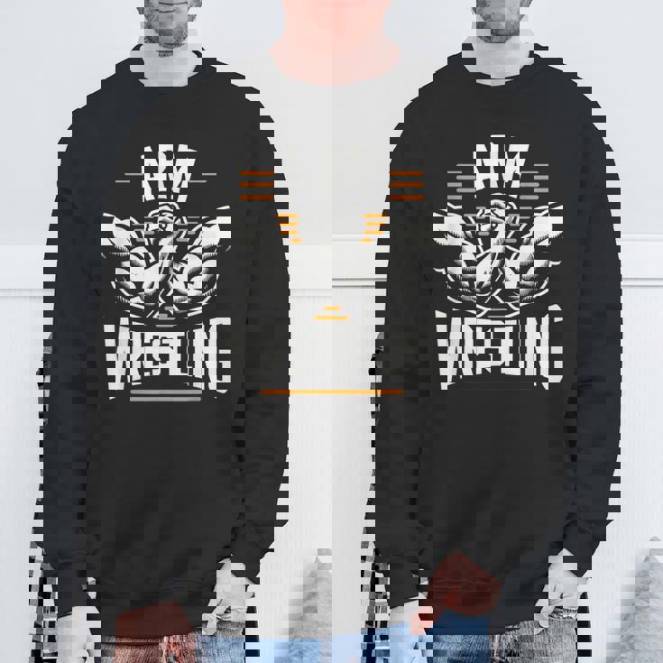 アームレスリング アームレスリング レスラー レスリング スウェットシャツ 高齢者への贈り物