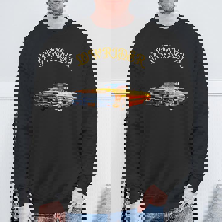 イエロー ローライダー キャデラック スウェットシャツ 高齢者への贈り物