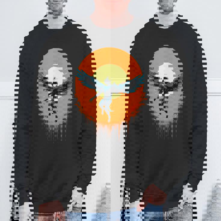 イカロスと蝋の翼 スウェットシャツ 高齢者への贈り物