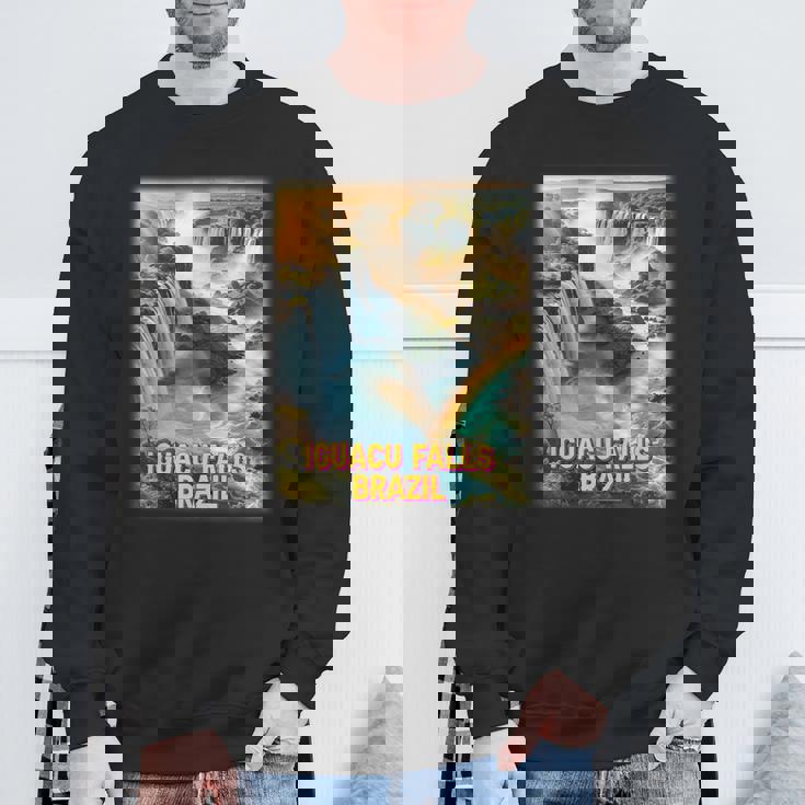 イグアスの滝 ブラジル シャツ イグアス国立公園 家族旅行 スウェットシャツ 高齢者への贈り物