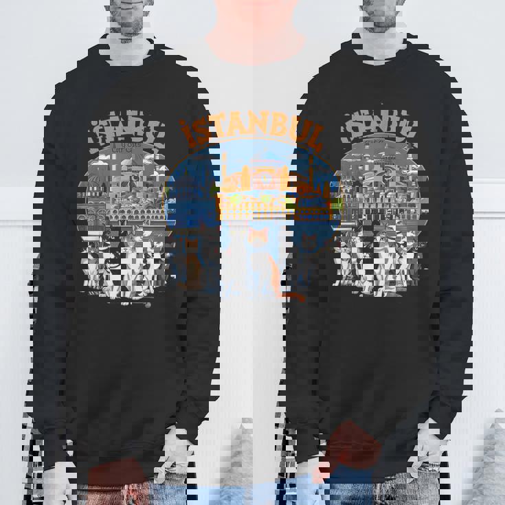 イスタンブール 猫の街 トルコ土産 トルコ猫好きギフト スウェットシャツ 高齢者への贈り物