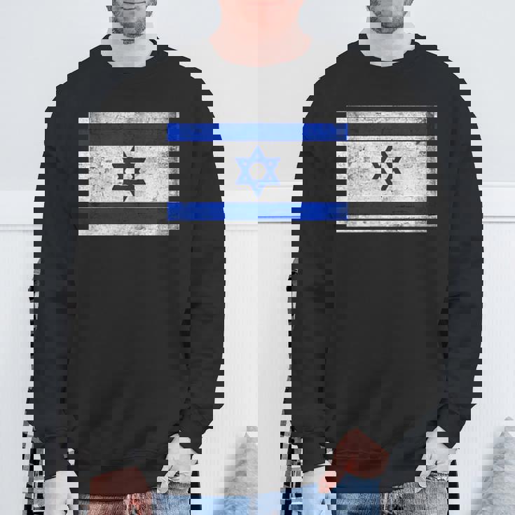 イスラエル国旗グラフィック メンズ レディース キッズ スウェットシャツ 高齢者への贈り物