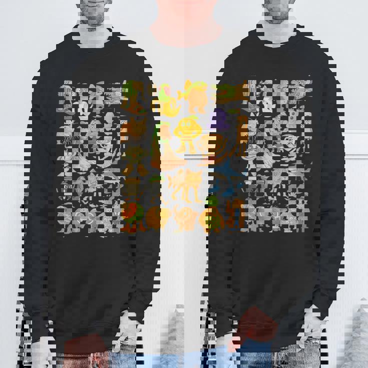 イタリア ブレイン ロート ミーム タイプ コレクション クレヨン キッズ 手描き スウェットシャツ 高齢者への贈り物