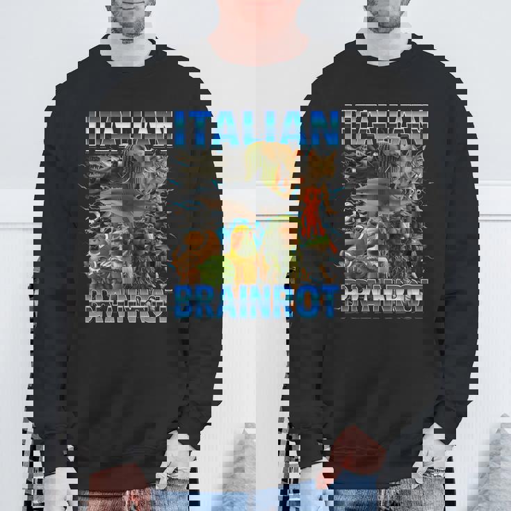 イタリアン ブレイン ミーム トラレロ トラララ ボンバルディーノ クロコディロ スウェットシャツ 高齢者への贈り物