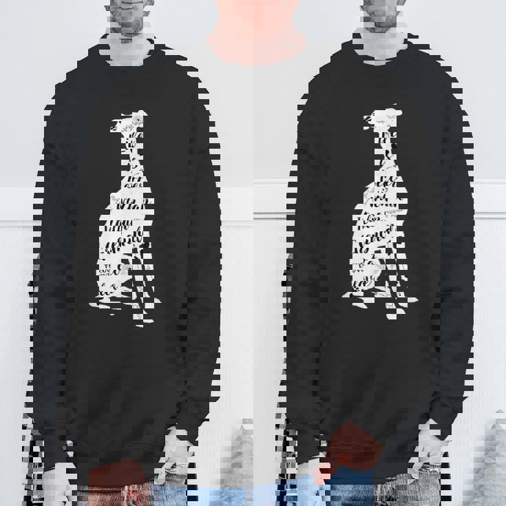 イタリアングレイハウンドシャツデザイン イタリアングレイハウンド犬愛好家 スウェットシャツ 高齢者への贈り物