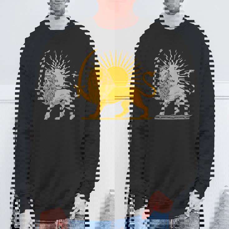 イラン国旗 ライオン サン ペルシャプライド イランtシャツ 長袖tシャツ スウェットシャツ 高齢者への贈り物