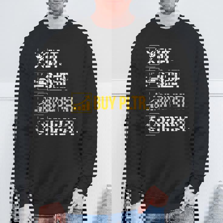 イートスリープインベストベスト Pltr購入パランティア投資。 スウェットシャツ 高齢者への贈り物