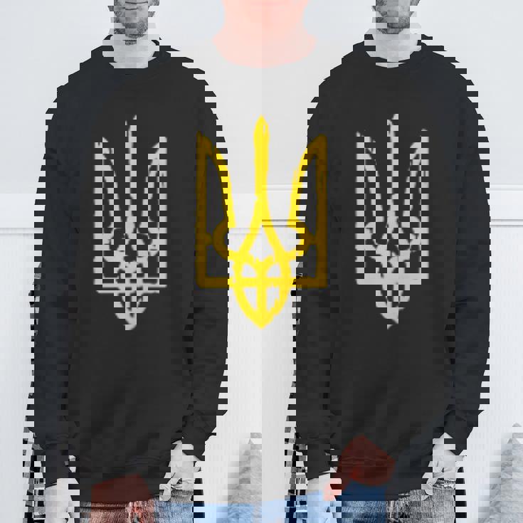 ウクライナの国章、ウクライナのトリズブ、ウクライナのトライデント スウェットシャツ 高齢者への贈り物