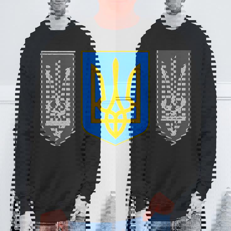 ウクライナの国章、ウクライナトリズブ、ウクライナトライデント スウェットシャツ 高齢者への贈り物