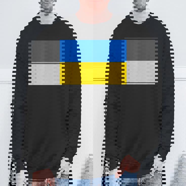 ウクライナ国旗デザイン スウェットシャツ 高齢者への贈り物